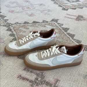 Nike Killshot White and Tan Sneakers